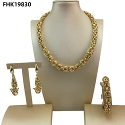 Brazilian Jewelry Sets Chain For Women Party Wedding Christimas Gift FHK19830