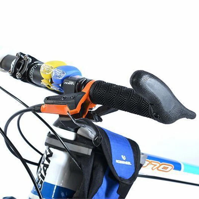 Bicycle rubber rest tt handlebar mountain bike small handle bar ends bicycle rest handle for 22.2 handlebars cycling accessories