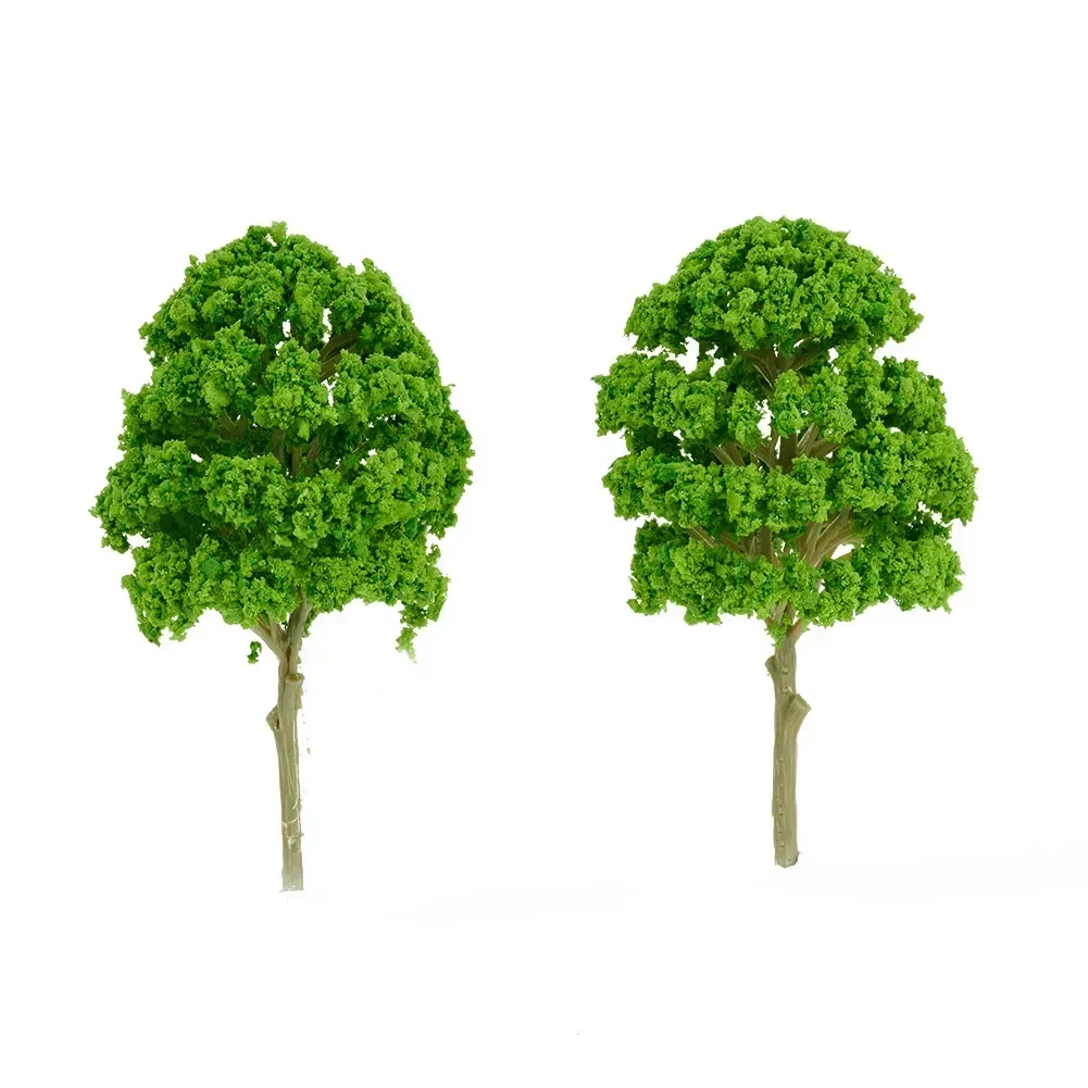 5pcs 1:50-75 Plastic Model Train Artificial Miniature Tree Scenery Railroad Decoration Building Landscape Accessories Toys