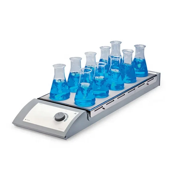 

MS-M-S10 laboratory chemical 10-Channel multi-position magnetic stirrer