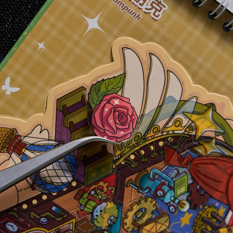 23 - Sheet Large - Format 3D Scene Sticker Collection, Beautiful 3D Scenes (Beach Views, Mountain Landscapes) for Hand Account