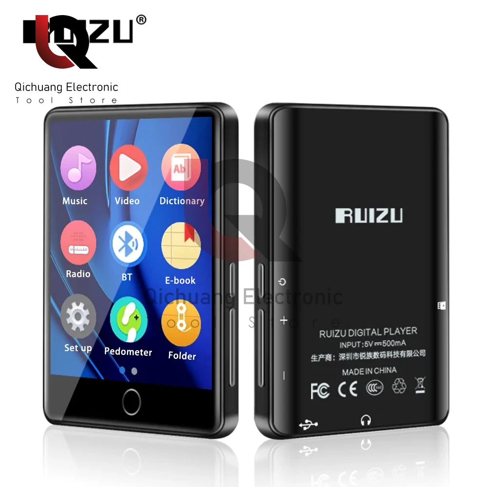 Imagem -06 - Ruizu m7 Metal Bluetooth 5.0 Mp3 Music Player Alto-falante Embutido 28 Polegadas Full Touch Screen Hifi Walkman com fm E-book Pedômetro