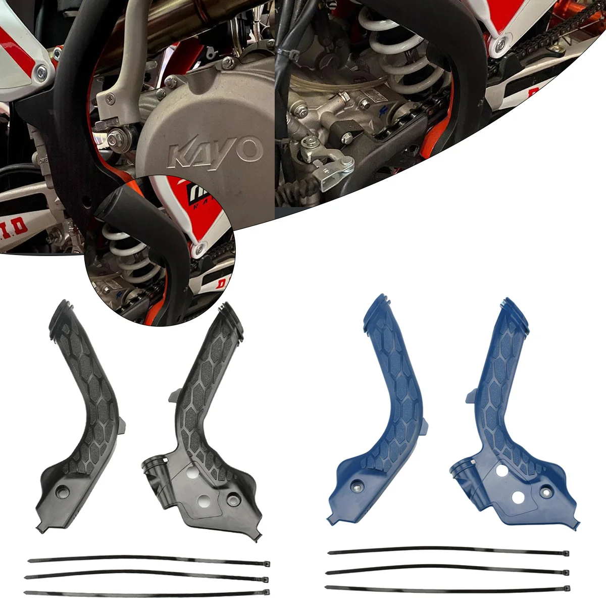 

Motorcycle High Toughness Plastic Frame Guard Protector Cover For GasGas EC EX MC 250F 350F 450F 2021-2022 Replacement Parts