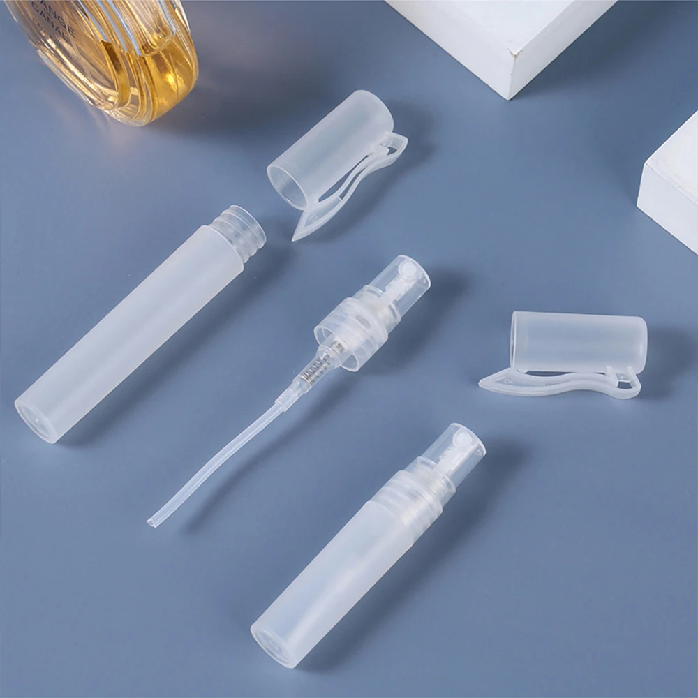 10-200pcs 5ml 8ml 10ml Portable Perfume Pen Spray Bottle Split Bottle PP Plastic  Alcohol Spray Bottle Scrub Sample Bottle