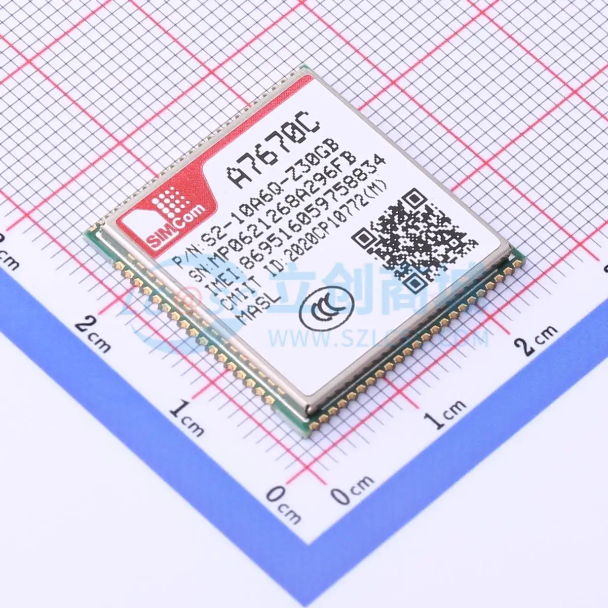 SIMCOM A7670C-MASL Cellular Module 3.4V-4.2V