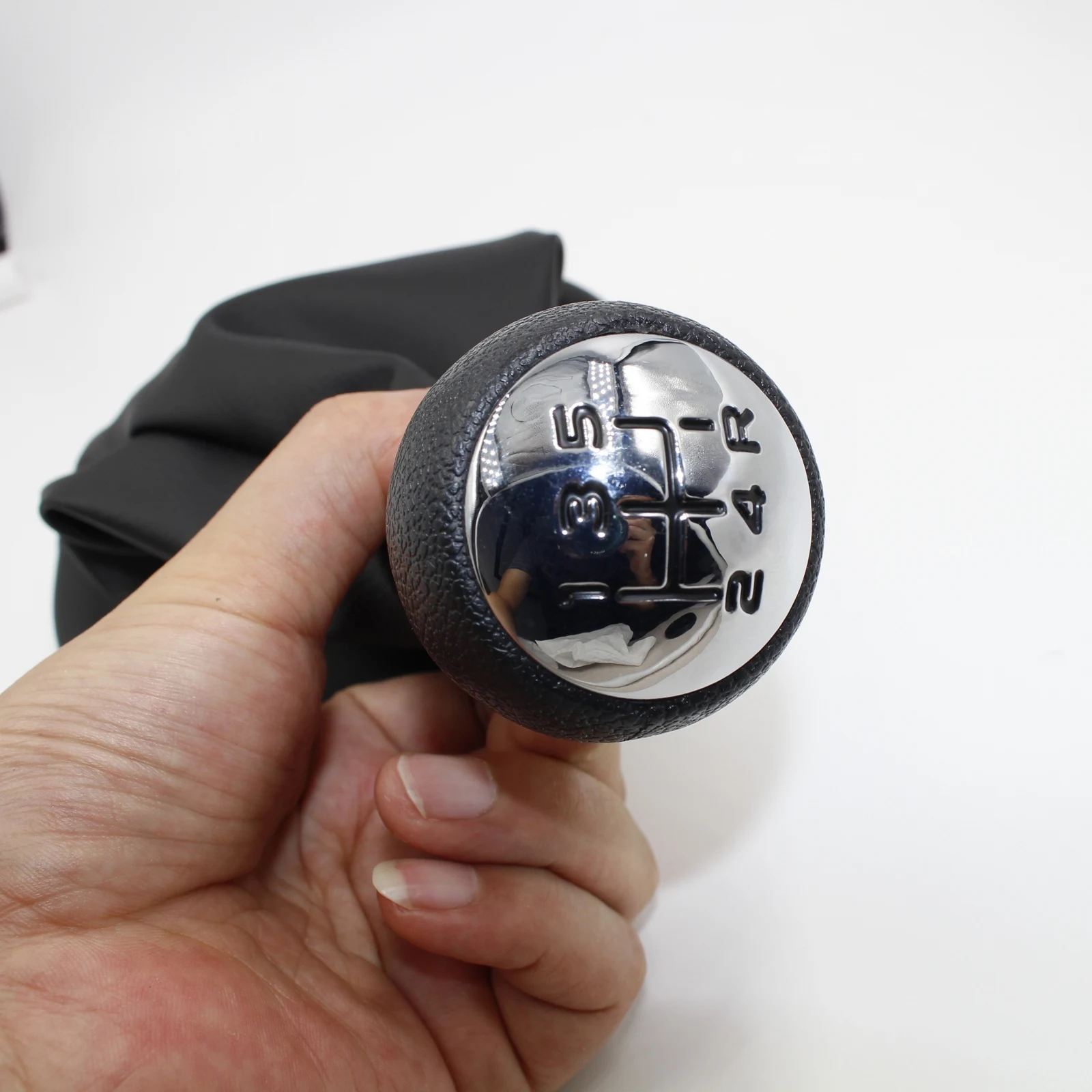 مقبض ناقل حركة من الجلد الصناعي ، ناقل حركة رافعة ، غطاء حذاء Gaiter لسيتروين برلينغو الثالث ، شريك Peugeot--، 5 سربات