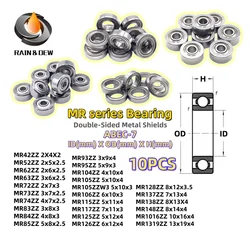 10PCS MR128ZZ 8x12x3.5mm Metal Sealed Miniature Chrome Steel Bearings MR52 MR62 MR72 MR85 MR95 MR105 MR115 MR148 MR1016 MR1319ZZ