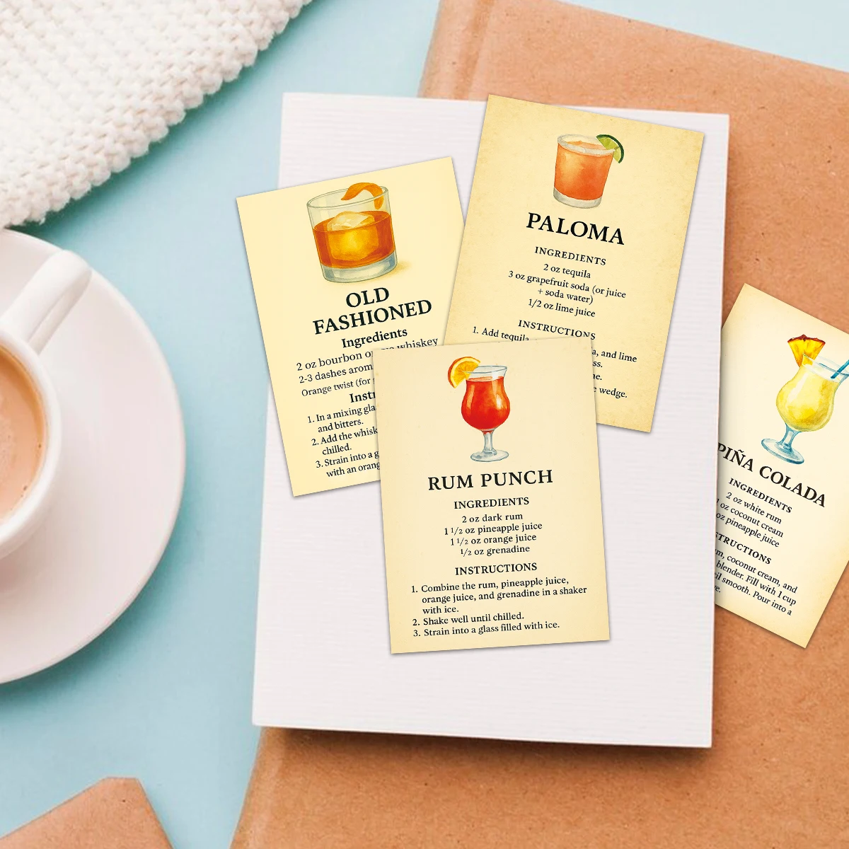 20 Carte Piccole con Ricette p - Cocktail Recipe Book recensione e prezzo