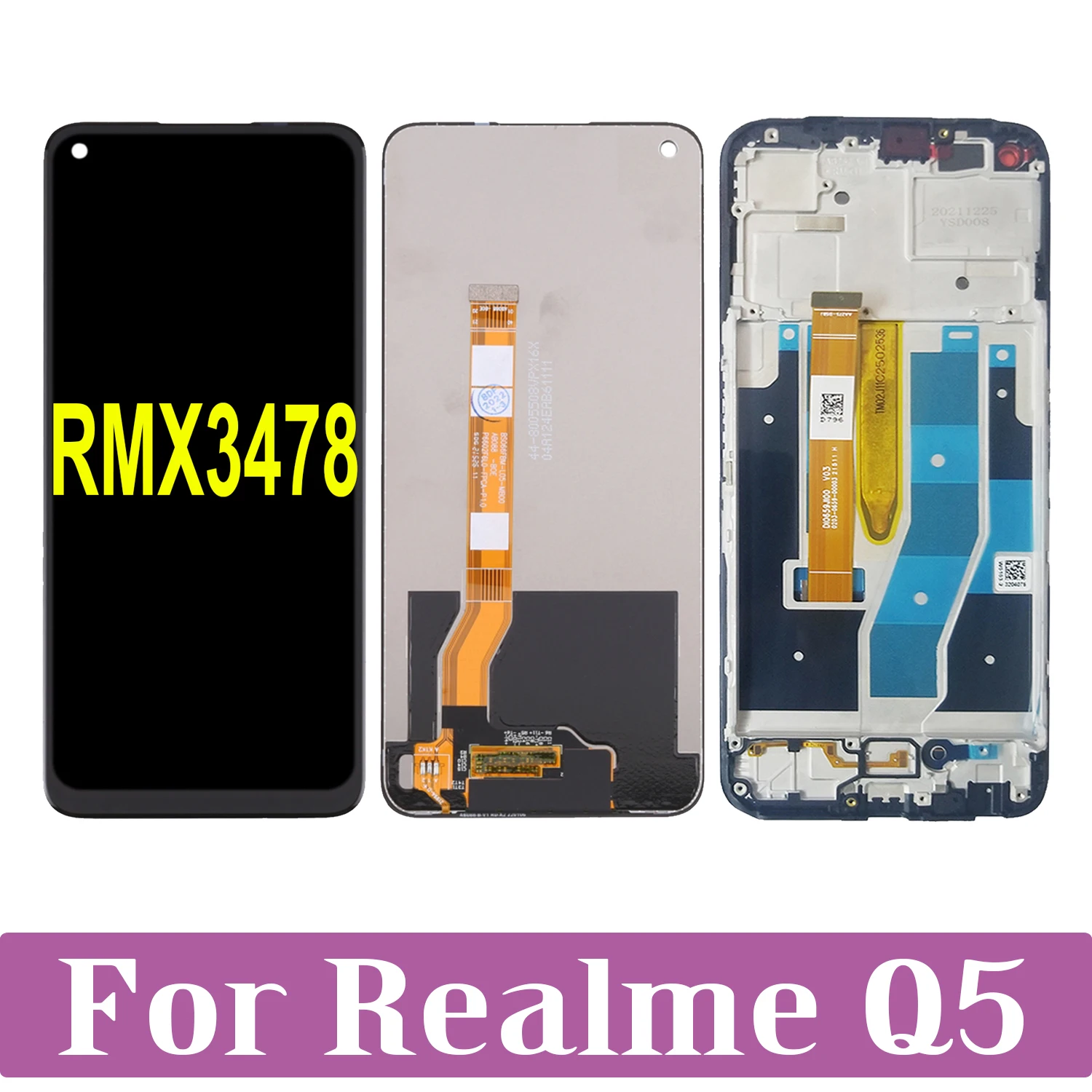 

Original For Realme Q5 RMX3478 LCD Display Touch Screen Digitizer Assembly For RealmeQ5 LCD Replacement