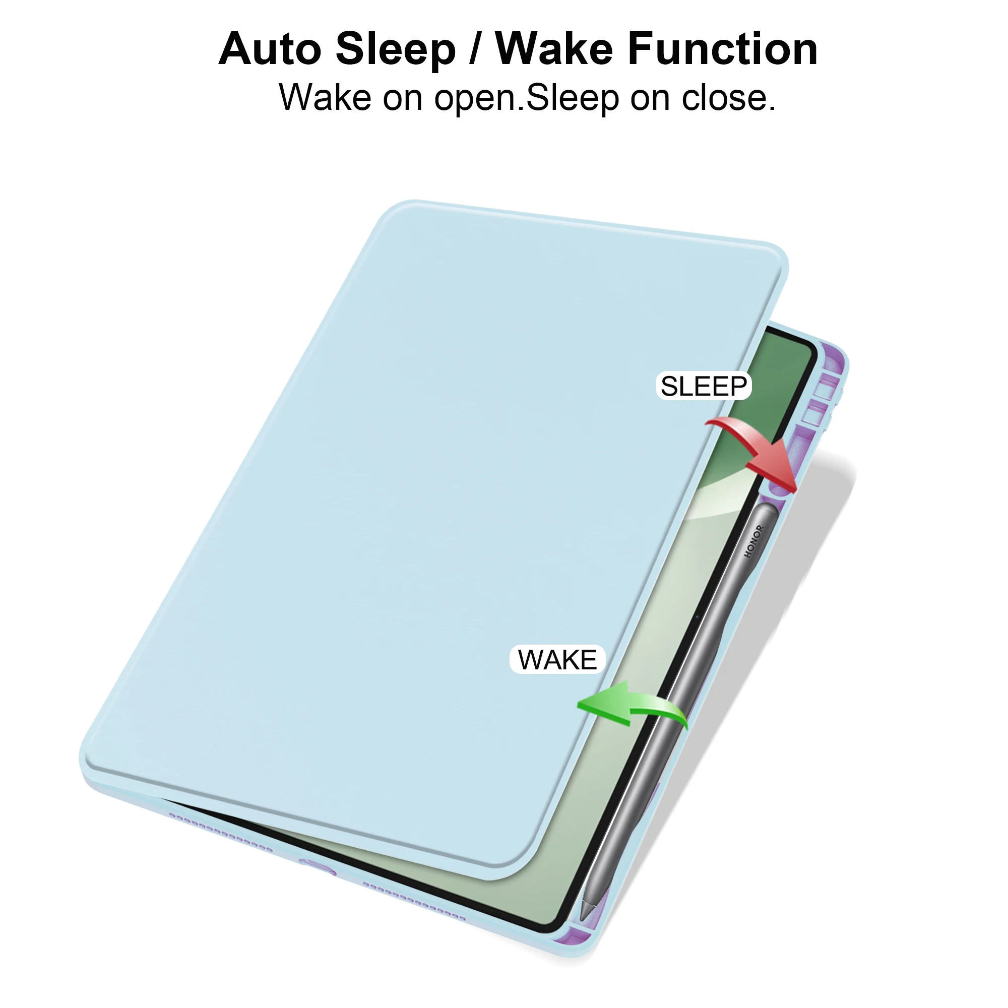 360 Rotating Smart Case For Huawei Honor Pad 10 (Tablet 10) 2025 12.1 inch Shockproof Stand Cover With Auto Sleep Wake Function