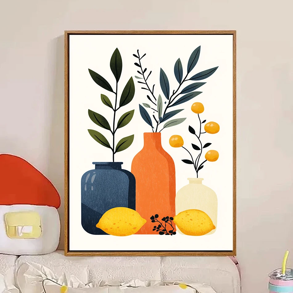 

SDOYUNO Simple Painting By Numbers Easy Vase Plants Picture Drawing Color Markers Coloring By Numbers On Canvas Oil Art Artwork