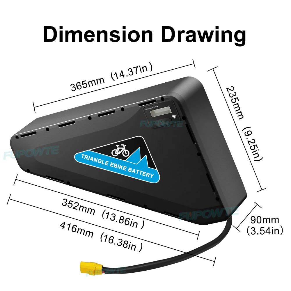 

Wholesale Hard Shell Triangle Ebike Battery 36V 48V 52V 60V 72V 20Ah 24Ah 28Ah 30Ah For 1000W 2000W 3000W Motor