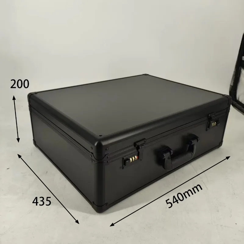 DAL544320 Black Rigid Portable Secure Storage Aluminum Password Kit with Custom Internal EVA