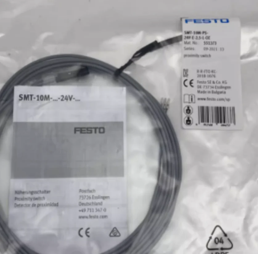 

New original FESTO switch sensor SMT-10M-PS-24V-E-2.5-L-OE 551373 SMT-10M-NS-24V-E-2.5-L-OE 551377