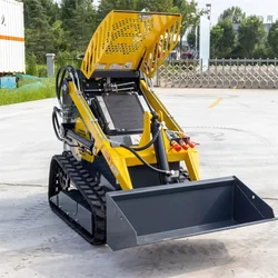 Chinese Cheap Mini Skidsteer Loader Diesel CE EURO5 Epa Engine Wheel Crawler Mini Track Skid Steer Loader with attachments track