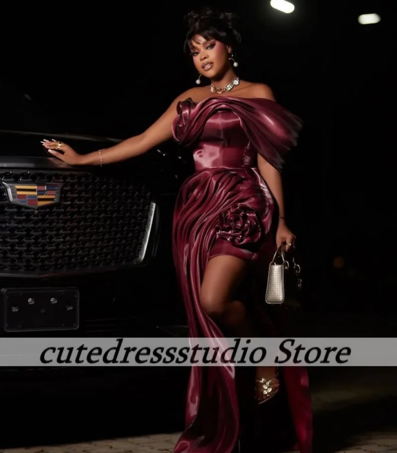 Vintage Prom Dress 2026 Magnetic Mermaid Split Ruffles Off Shoulder Robes De Soirée Wedding Evening Party Dresses Customized