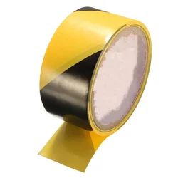 ANPWOO 45mm Black and Yellow Self Adhesive Hazard Warning Safety Tape Marking Safety Soft PVC tape