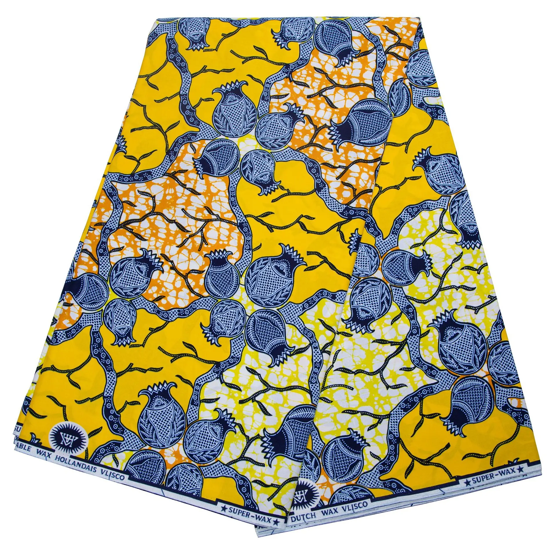 ผ้าพิมพ์ลายแอฟริกันแท้ ผ้าแว็กซ์ดัตช์ฮอลแลนด์แท้ รุ่นใหม่ล่าสุด รับประกันคุณภาพเยี่ยม ผ้าฝ้าย 100% ยาว 6 หลา สินค้าขายดี