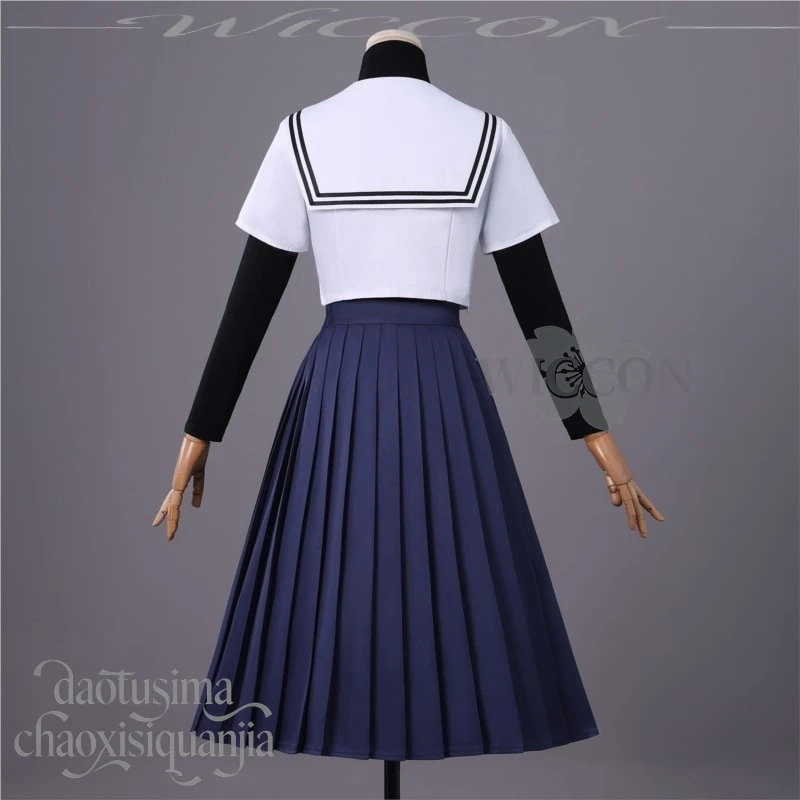 زي Yaotose Hinako Anime التأثيري الياباني JK زي مدرسي فستان طويل مع قميص داخلي لجميع القديسين - "هذا الوحش يريد t #4