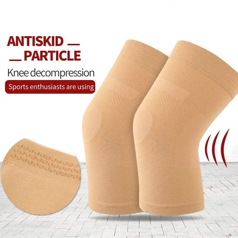 2pcs Lightweight Knee Compression Sleeves Knee Brace Support for Joint Pain Relief Arthritis ACL MCL Gym Sports Injury Recovery