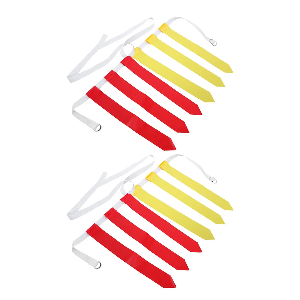 4 قطعة حزام علم كرة القدم قابل للتعديل حزام خصر الرجبي للبالغين الرياضة في الهواء الطلق متعددة الاستخدام معدات كرة القدم فريق الرياضة #6