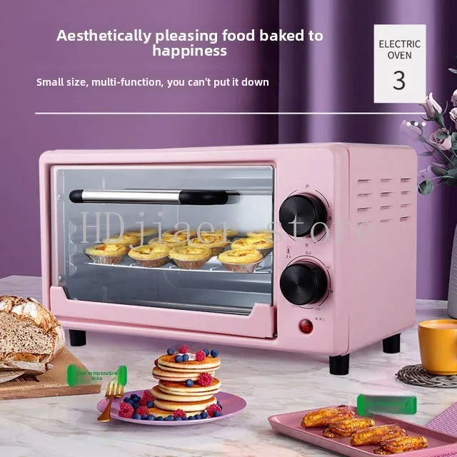 

Small double-layer multi-functional fully automatic 12L capacity electric oven mini for home use