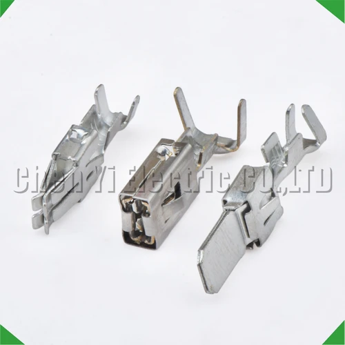 Imagen 2 del producto 20 pines de engarzado de alambre macho o hembra de 6,3 mm para 927837 -1 1- 968050 -1 1241414 -1 Conectores automotrices de funda Enchufe de mazo de cables