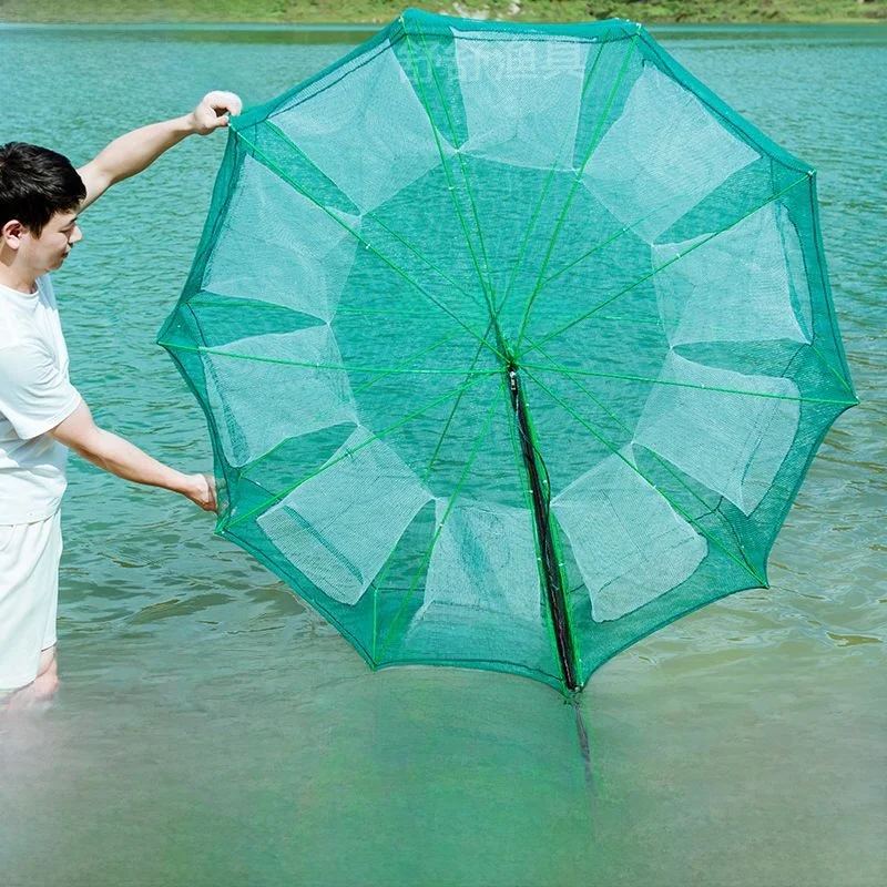children's-fishing-net-cage-tool-fan-shape-large-fish-catching-device-easy-to-carry-outdoor-camping-travel-gear-no-brand