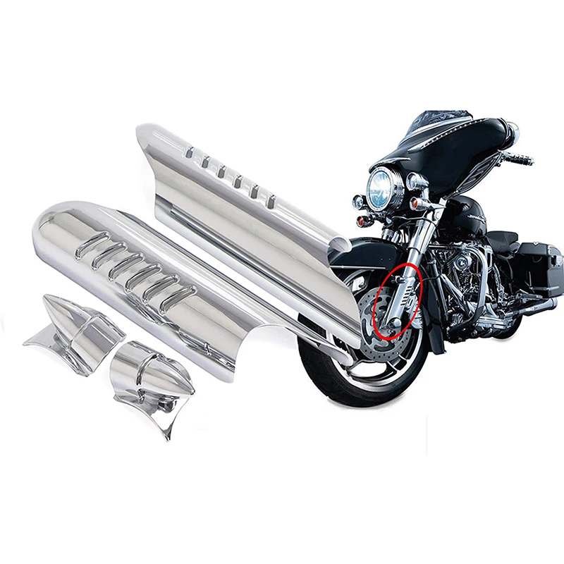 Motorcycle Fork Lower Leg Deflector Shield Covers For Harley Touring Electra Glide Police EFI FLHPEI 2006 Motorbike Accessories