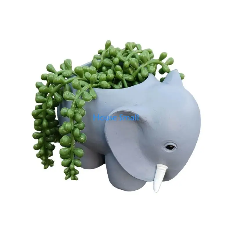

Elephant Flower Pots Succulents Planter Garden Pots Animal Shaped Cartoon Planter 203F