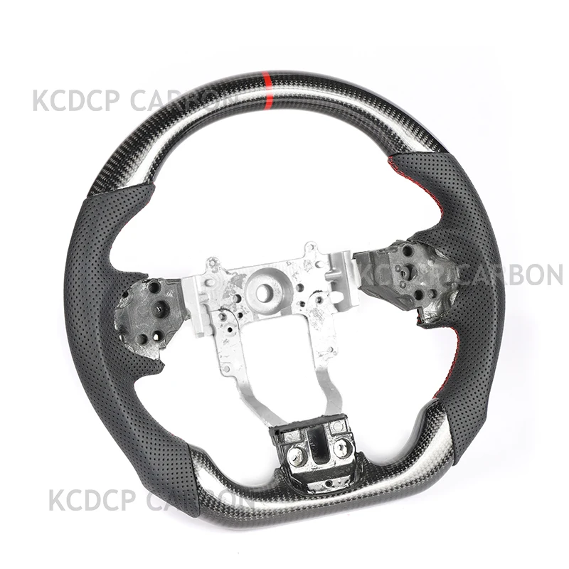 For Mitsubishi LANCER EVO 9 10 Carbon Fiber LED Steering Wheel