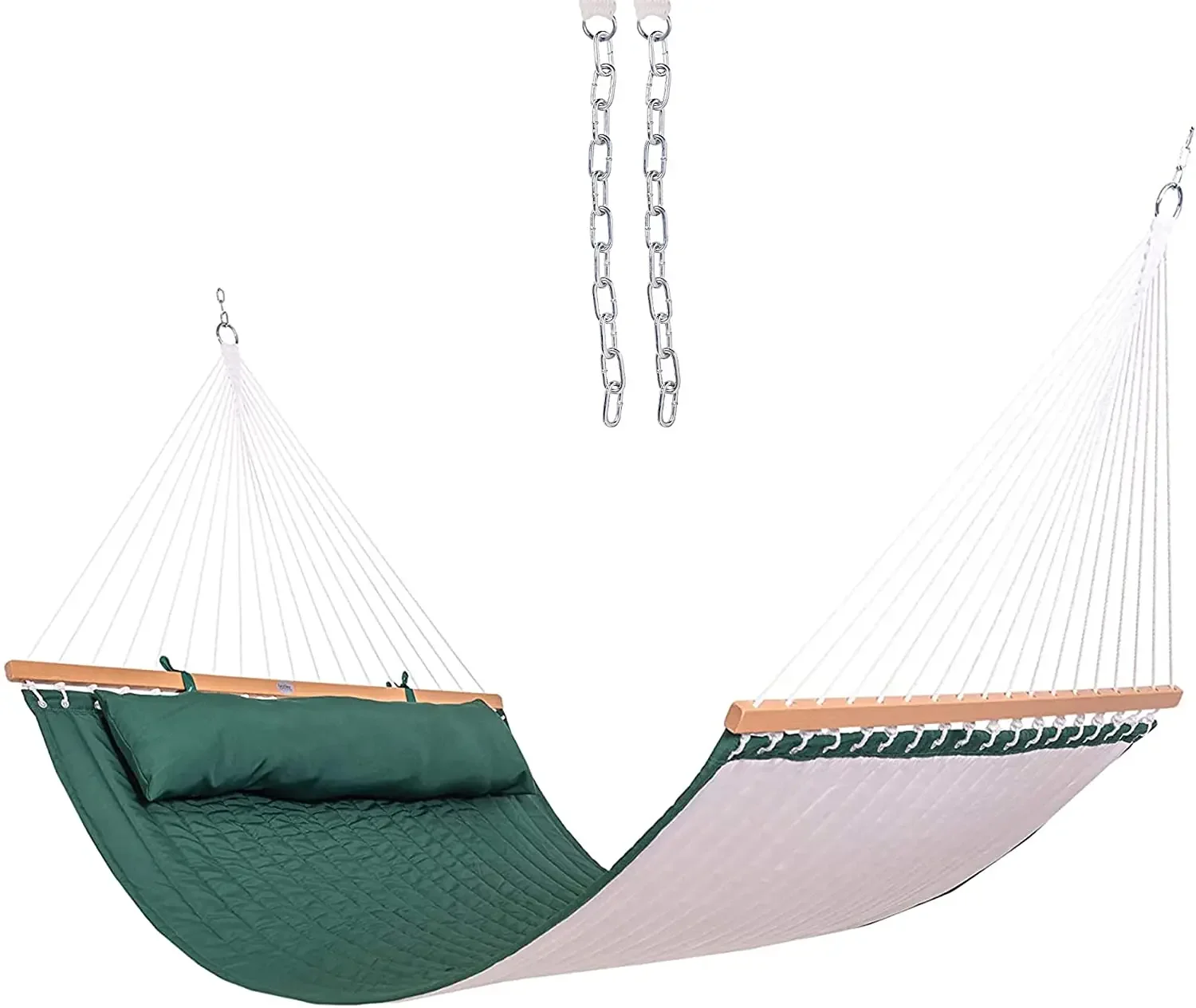 Quilted Fabric Hammock with Pillow