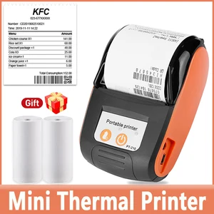 Impresora de 58 mm mini impresoras portátiles de boleto móvil de boleto móvil Termino compatible con Windows/Android/iOS System 6 Mejor máquina de terminal de ventas POS - №5