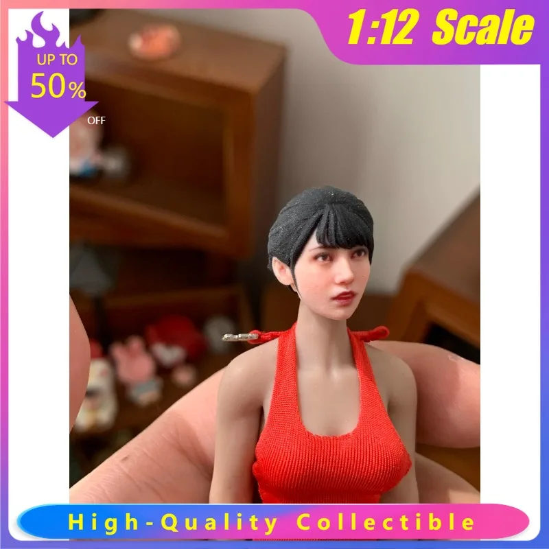 

Kaede Karen 1/6 1/12 Scale Japan Actress Head Sculpt Action Figures Head Model for 12/6inch Female Soldier Doll Accessory