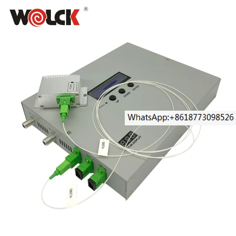 

Wolck 1550nm mini CATV Fiber Optical Laser Transmitter with 2 Output 10mw 20dbm