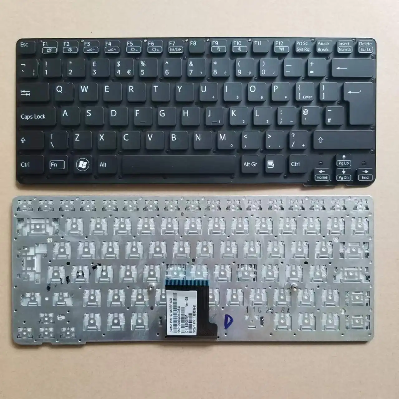 

New For Sony VAIO VPC-CA VPCCA 36 VPCCA 38 VPC VPCCA 38 VPCCA Series UK Laptop Keyboard Without Frame Black 9Z.N6BBF.A0U