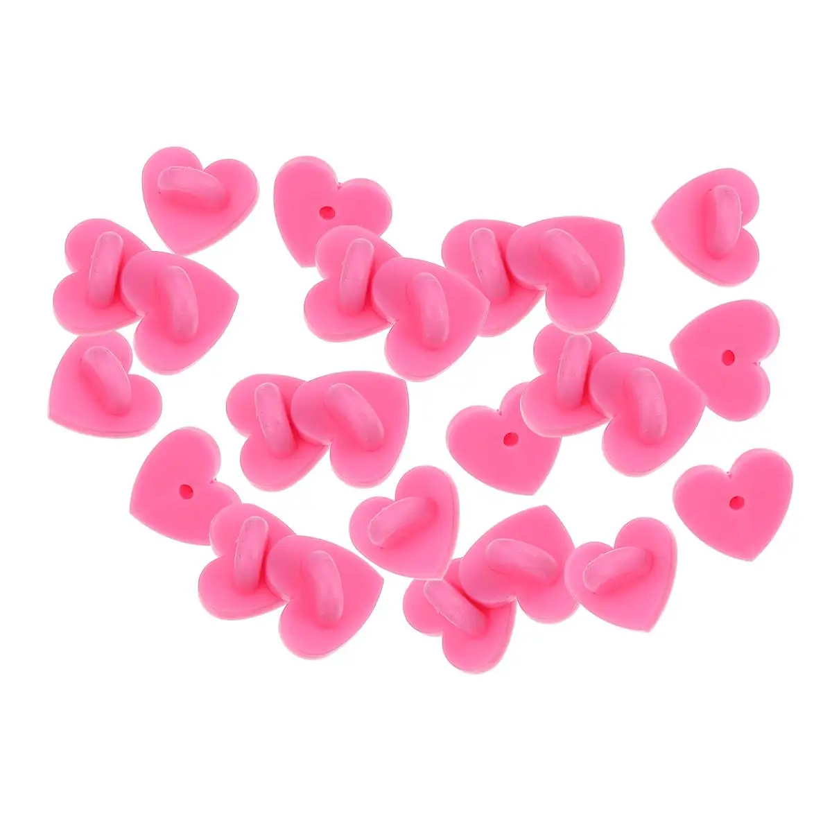 

100pcs Shaped Brooch Lightweight Portable Jewelry Making Supplies Tie Heart Shaped Brooch Clasps Tacks Lapel