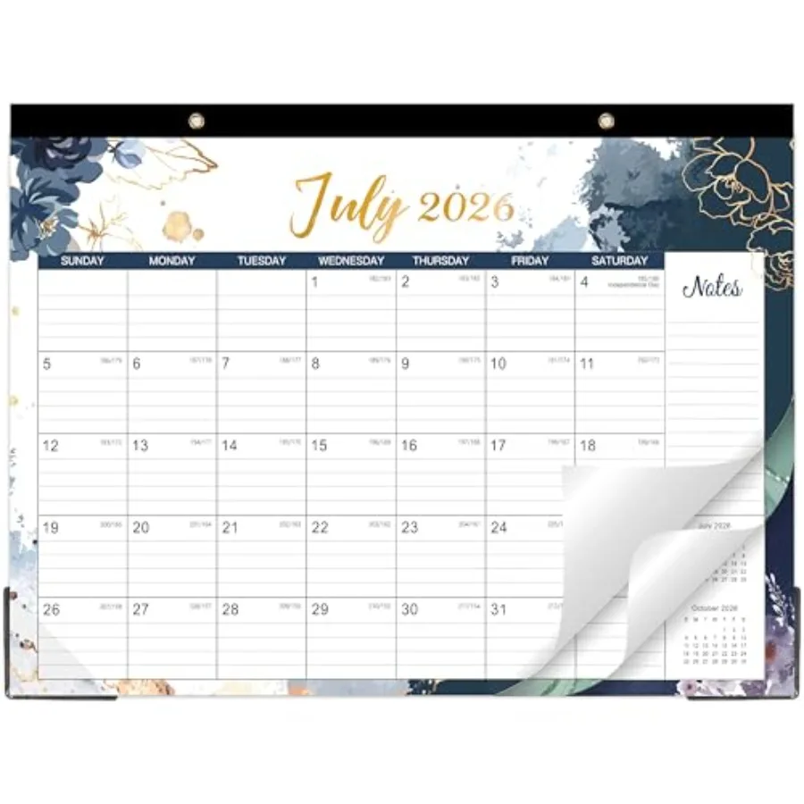 

Настольный календарь на 2026-2027 годы - 18-месячный настольный/настенный календарь, действует с июля 2026 по декабрь 2027 г., 14,6 x 11,5 дюймов.