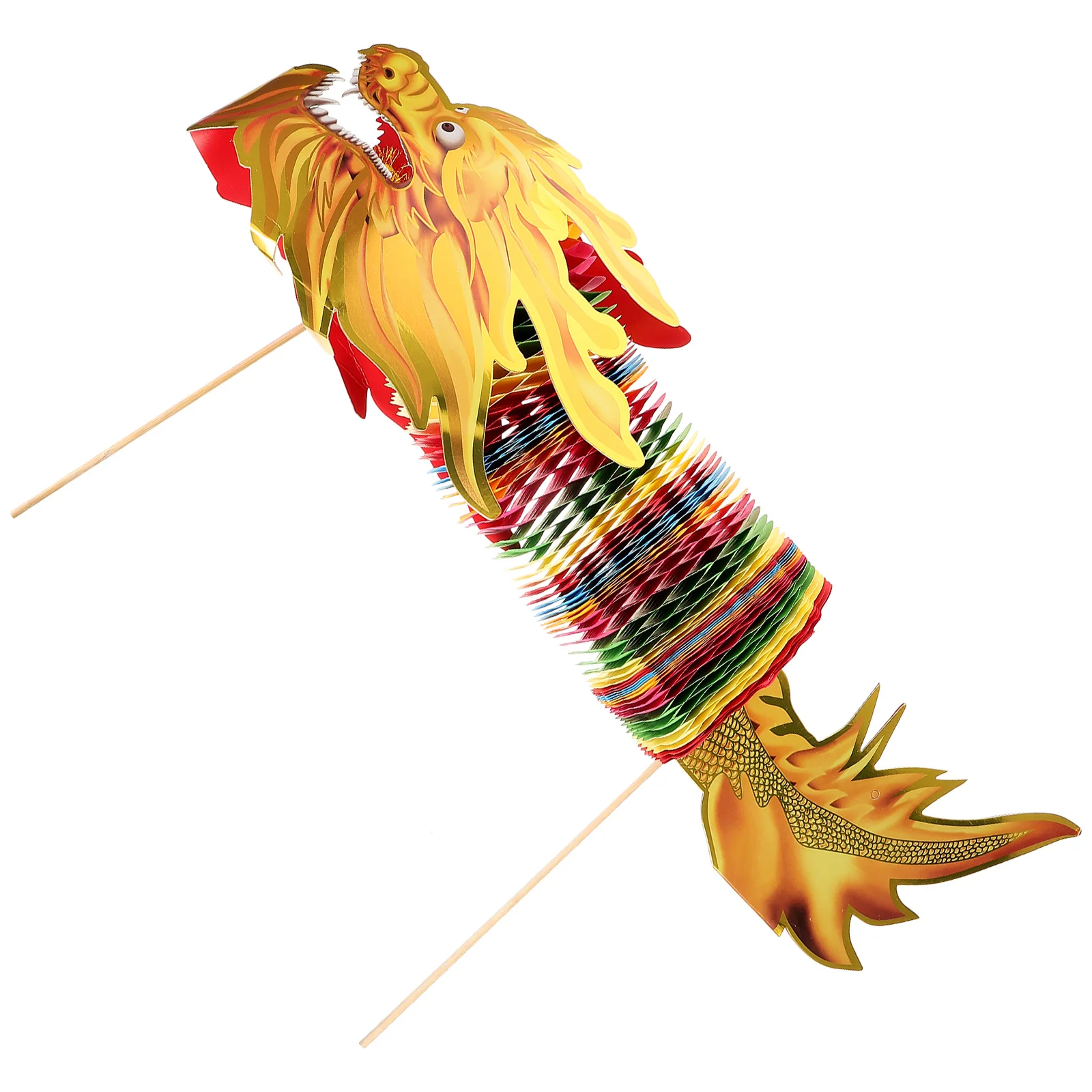 

1 Colorful Paper Dragon 1.5m Lightweight Decorative Dance Prop for Chinese New Year Party Photo Props H held Toy Gift Ideadragon