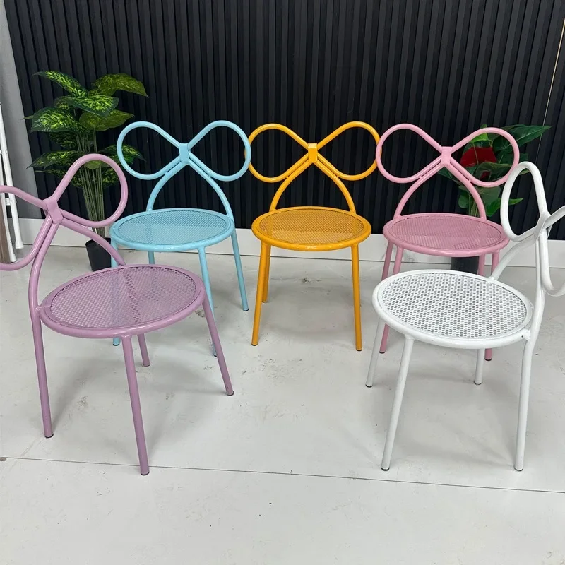 

2шт современные металлические стулья с бантиком для детского душа, детской мебели и детской продукции.