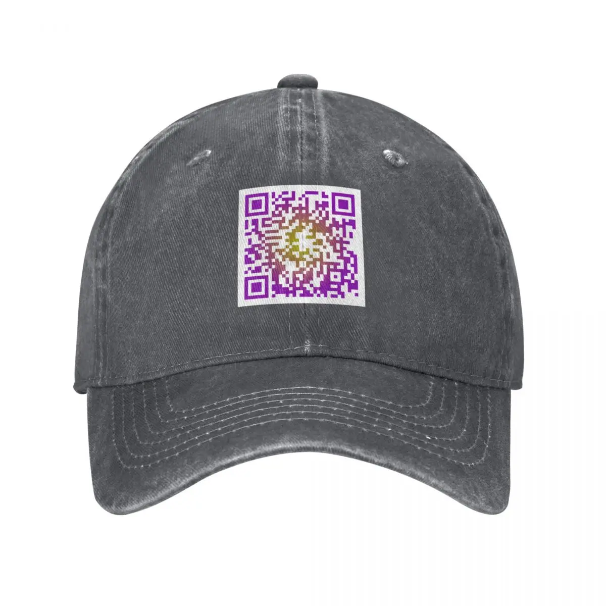 Giorno Theme - JoJo RickRoll - QR Code Baseball Cap |-F-| Anime Hat Brand Man cap For Women Men's