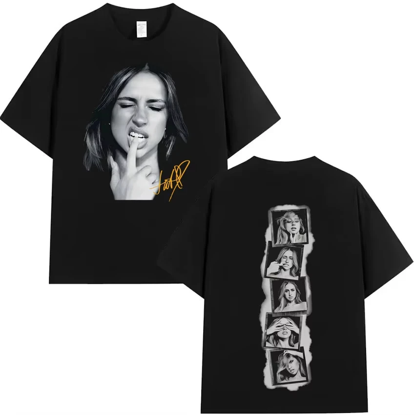 

Tate Mcrae T8 Miss Possessive Tour Double Sided Print T Shirt Mens Women O-Neck Harajuku Hip Hop Tshirt Oversized Cotton Y2K Tee