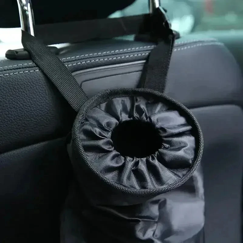 Car Seat Back Trash Holder Hang Litter Bag Garbage Storage Rubbish Container Oxford Cloth Car Waste Bins Cleaning Tools 1PCS view 5