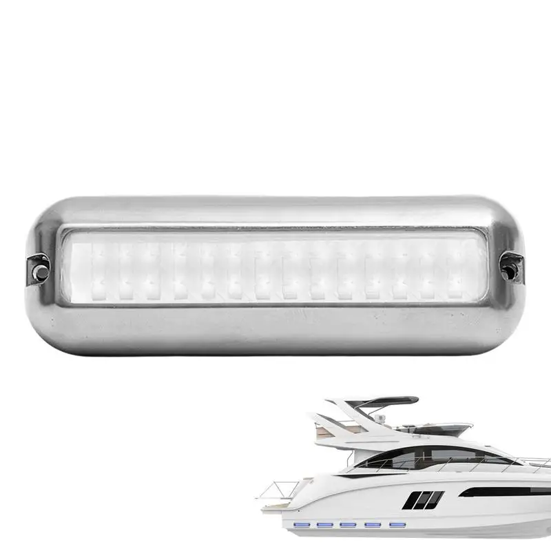 

1Pcs 42 LEDs Boat Light Universal Stainless Steel Waterproof Boat Underwater Pontoon Transom Lamp Yacht Cabin Deck Tail Light