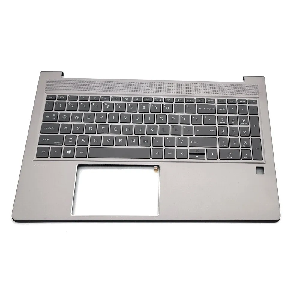 New For HP ZBOOK Power 15 G9 Palmrest White Backlit Keyboard N06912-001 Gray US