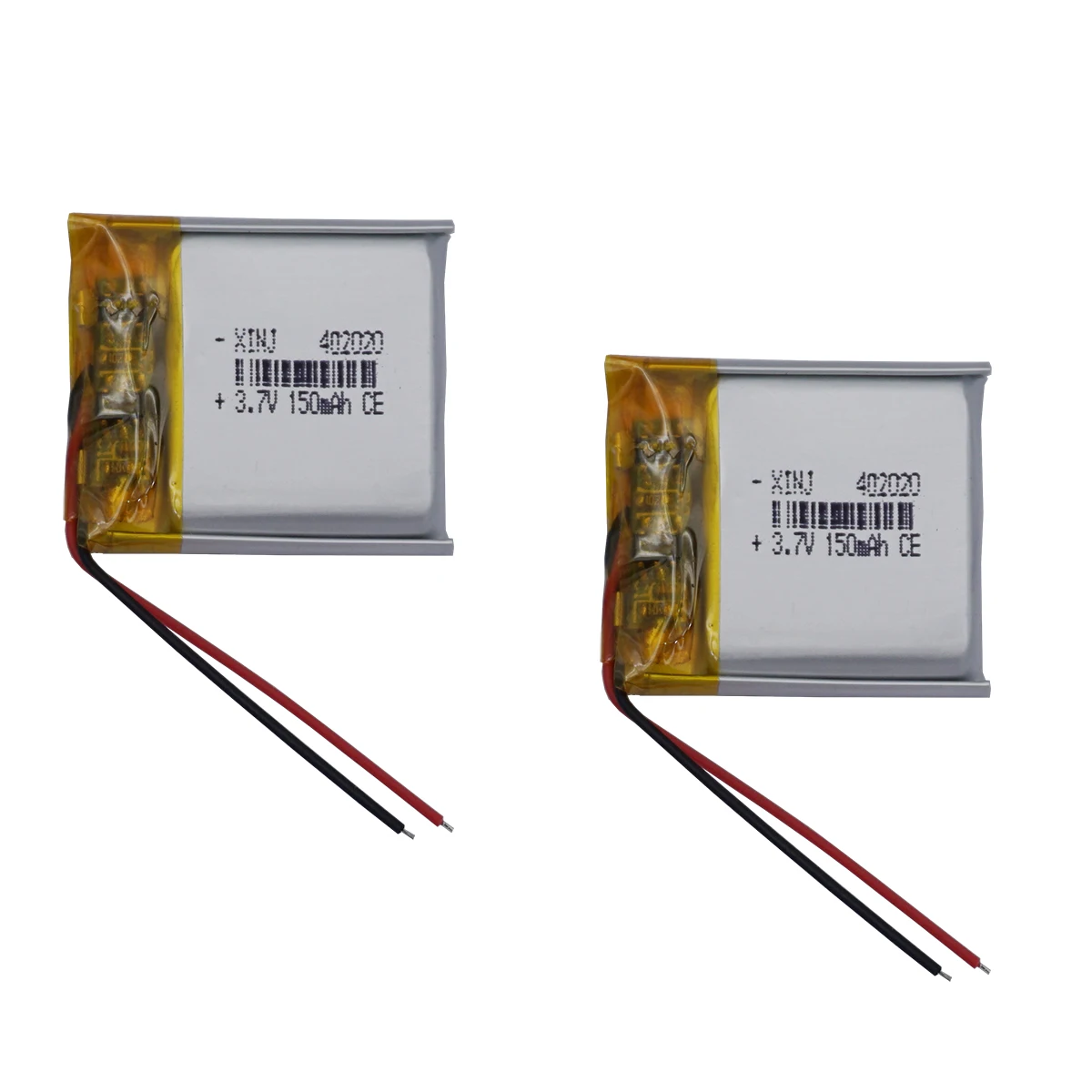 2pcs 3.7v 150mah 0.555Wh Li-polymer Rechargeable Li Lithium Battery 402020 For Mouse Bluetooth Speaker Headphones Smart Watch