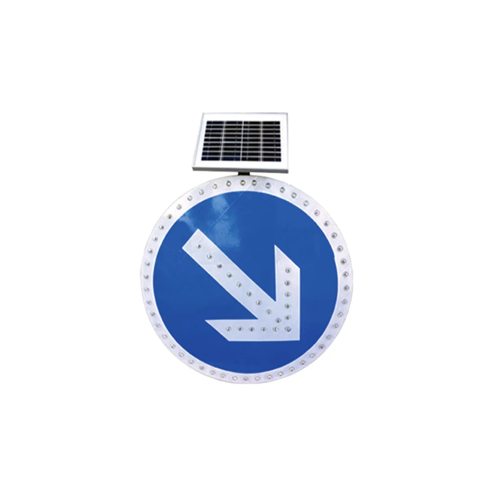 Super Bright Solar LED Flash Warning Speed Limit Sign Aluminum High-Intensity Reflective Film Customizable Size for Rural Urban