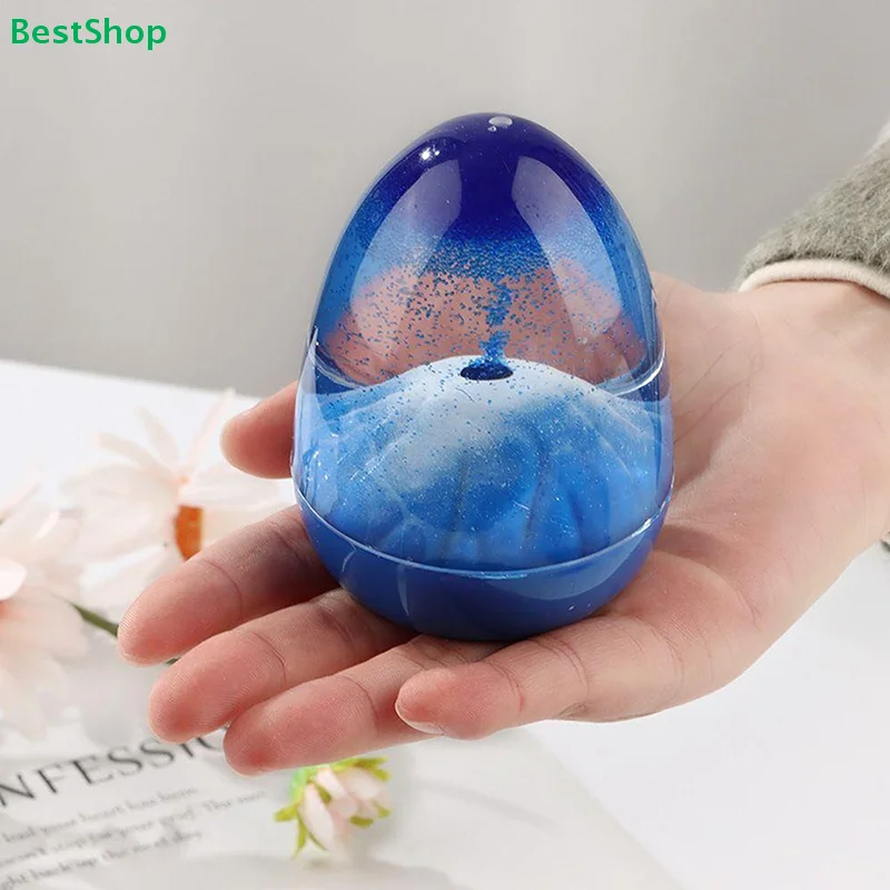 ♥Volcanic Eruption Ornament- Egg-Shaped Liquid Floating Desk Decor for Kids & Adults (Multiple Designs)