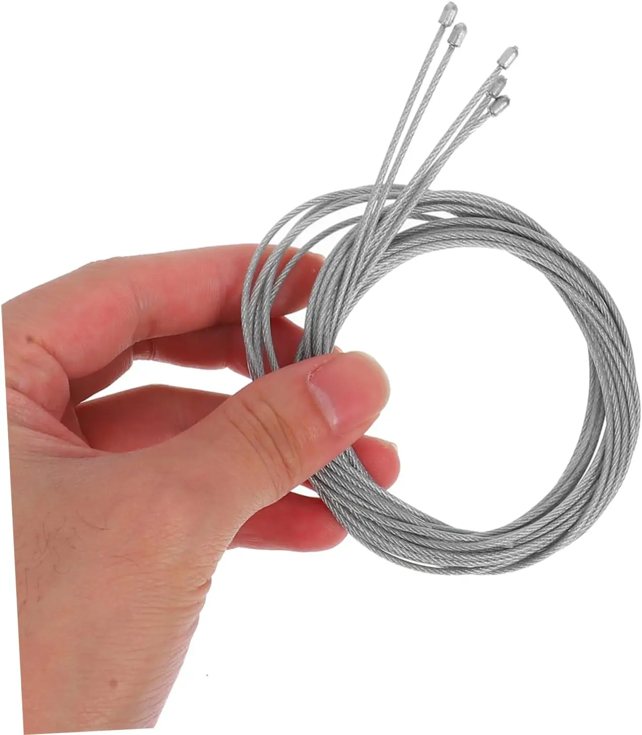 

Lighting hanging rope, pendant light, steel wire rope, tin dot, tin head, transparent adhesive coating with a diameter of 1.5mm