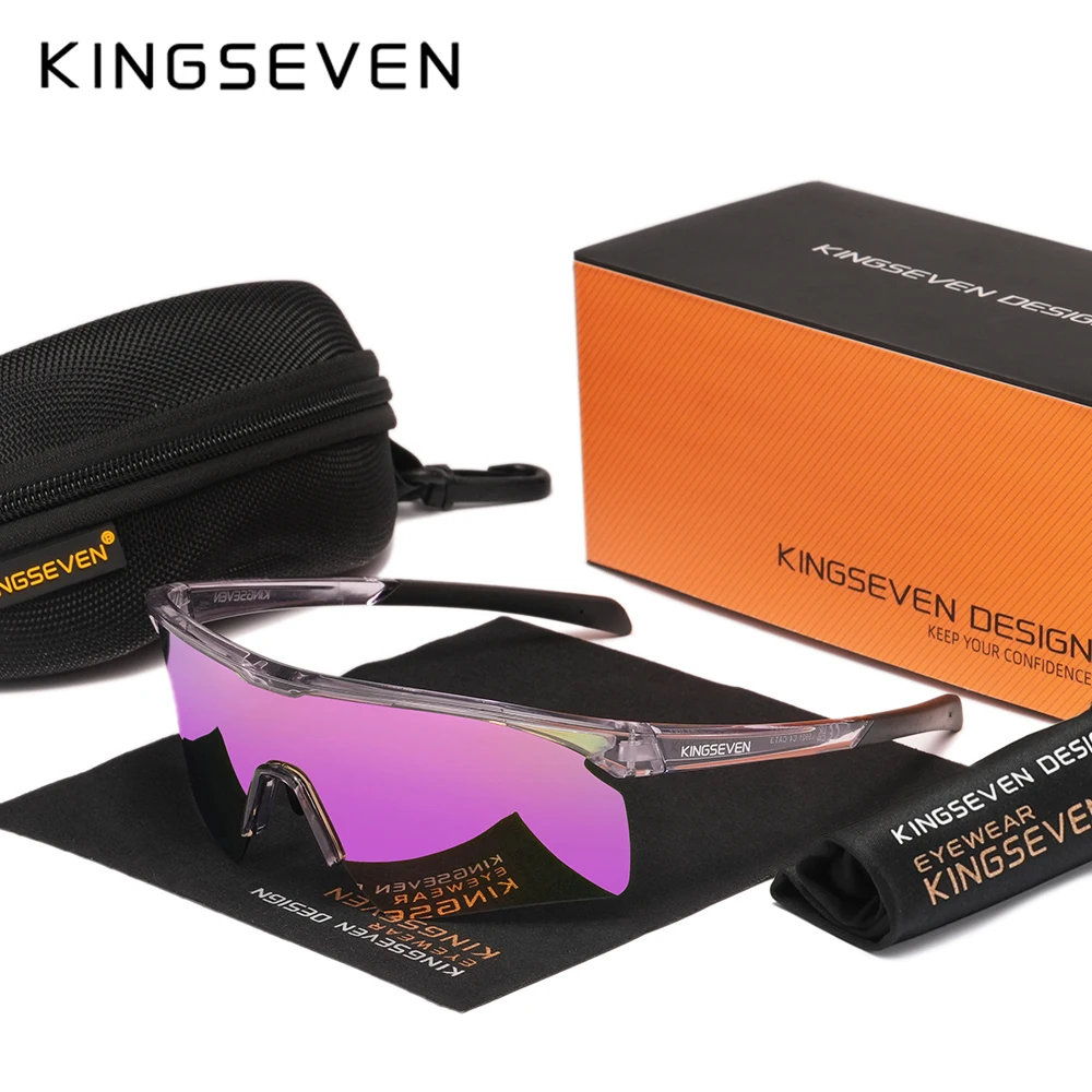 KINGSEVEN Cycling Sunglasses Bike Men Women Bicycle Glasses UV400 Polarized Climbing Eye Protection Eyewear